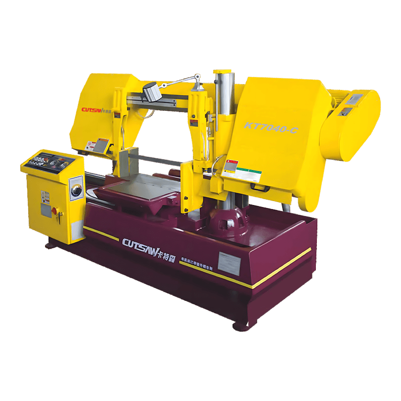 KT7040-C Double Column Horizontal Semi Automatic Metal Cutting Band Saw Machine